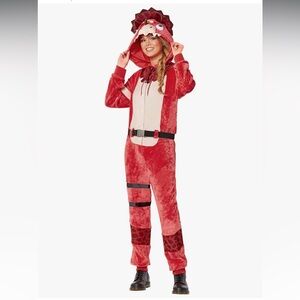 Spirit Halloween Fortnite Triceratops Ops Plush Costume Adult XS/ Youth 14/16